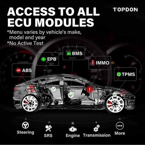 TOPDON AD800BT FULL System Car Diagnostic Tools Wireless Automotive Scanner - Picture 2 of 10
